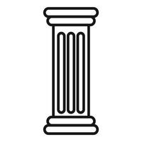 Fluted column representing classical architecture and history vector