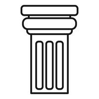 Architectural column symbolizing classical strength and elegance vector