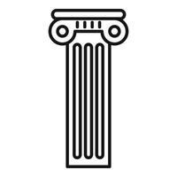 Antique column representing classical architecture and history vector