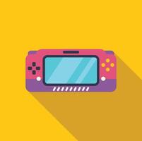 Portable gaming console representing entertainment and mobile technology vector