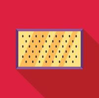 Pegboard hanging on red wall with long shadow vector