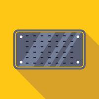 Electronic circuit board with integrated components representing modern technology vector