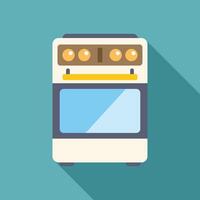 Modern kitchen stove with four burners and oven displaying culinary innovation vector