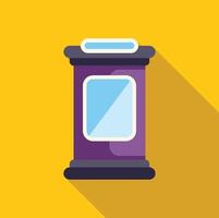 Modern payment terminal accepting contactless payments with nfc technology vector
