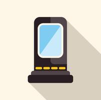 Smart scale measuring weight and body composition with futuristic design vector