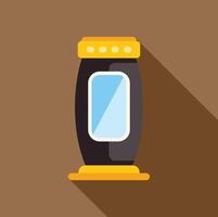 Futuristic transportation pod with window displaying scenic view vector