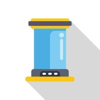 Futuristic teleportation device creating portal for interstellar travel vector