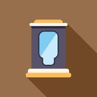 Urinal in public toilet restroom with brown background vector