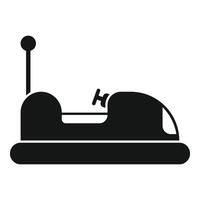 Side view of a bumper car, bringing joy and excitement to kids at a funfair vector