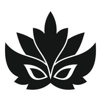 Black mardi gras mask with feathers creating a festive atmosphere vector