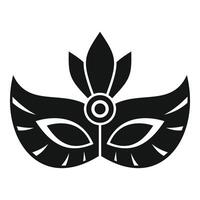 Elegant carnival mask with feathers and decorations symbolizing celebration and mystery vector
