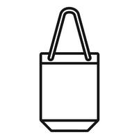 Shopping bag with handles, a simple and elegant design for carrying purchases vector