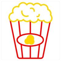 popcorn and food icon concept vector