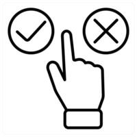 choice and option icon concept vector