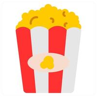 popcorn and food icon concept vector