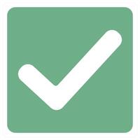 right and correct icon concept vector