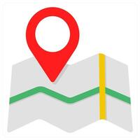 location and map icon concept vector