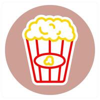 popcorn and food icon concept vector