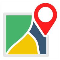 location and map icon concept vector