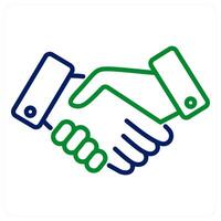 partnership and handshake icon concept vector