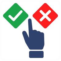 choice and option icon concept vector