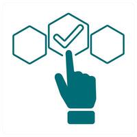 choice and option icon concept vector