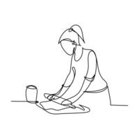 Cookie dat Hand Drawn Icon line art Design vector