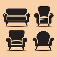 Set of an Sofa vector