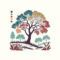 Createtive Collection of Tree logo Design vector