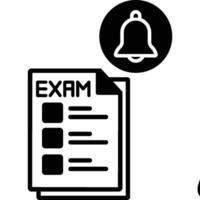 Exam time illustration with isolated background vector