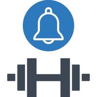 Dumbbell illustration with isolated background vector