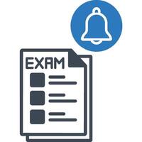 Exam time illustration with isolated background vector