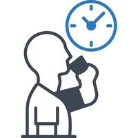 Drink Water illustration with isolated background vector