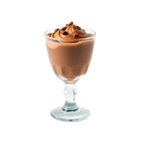Chocolate ice cream in a glass png