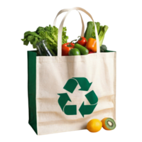 Recycle bag with fruits and vegetables png