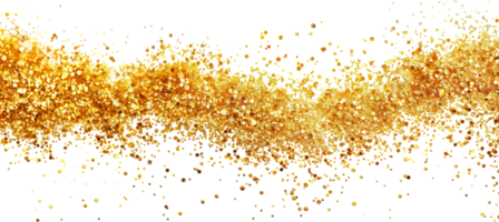 Yellow glitter sparkle party celebration explosion transparent background isolated graphic resource cutout png