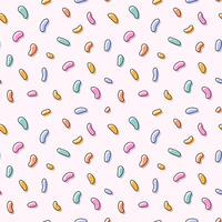 Colorful confetti, spots, doodles seamless pattern. Creative minimalist style art background, trendy design with basic shapes. Modern abstract background. vector