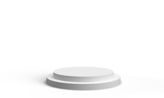 White isolated podium stage stand showcase object step exhibition advertisement product studio dais abstract design modern graphic template platform pedestal clean merchandise round circle feature png