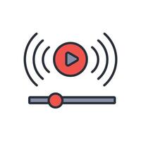 streaming icon. .Editable stroke.linear style sign for use web design,logo.Symbol illustration. vector