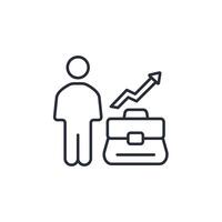 career icon. .Editable stroke.linear style sign for use web design,logo.Symbol illustration. vector