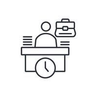 workspace icon. .Editable stroke.linear style sign for use web design,logo.Symbol illustration. vector