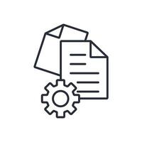 management icon. .Editable stroke.linear style sign for use web design,logo.Symbol illustration. vector