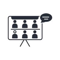 online workshop icon. .Editable stroke.linear style sign for use web design,logo.Symbol illustration. vector