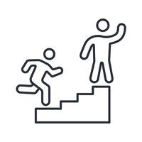 Motivation icon. .Editable stroke.linear style sign for use web design,logo.Symbol illustration. vector