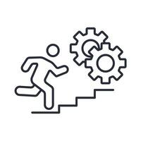 Personal Development icon. .Editable stroke.linear style sign for use web design,logo.Symbol illustration. vector