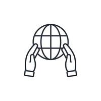 Responsibility icon. .Editable stroke.linear style sign for use web design,logo.Symbol illustration. vector