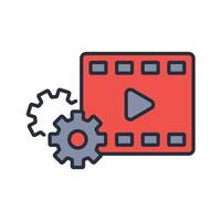 production icon. .Editable stroke.linear style sign for use web design,logo.Symbol illustration. vector