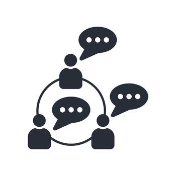 grup icon. .Editable stroke.linear style sign for use web design,logo.Symbol illustration. vector