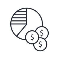 shares icon. .Editable stroke.linear style sign for use web design,logo.Symbol illustration. vector