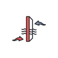 Air filter icon. .Editable stroke.linear style sign for use web design,logo.Symbol illustration. vector